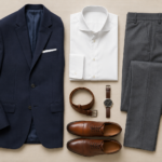Perfect outfit and formal outfit styling flat lay